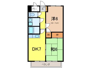 エクセルシオール北村の物件間取画像